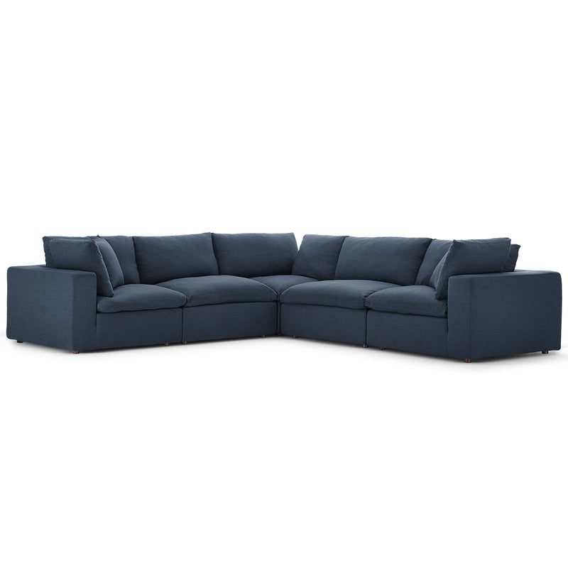Modway Commix Down Filled Overstuffed 5 Piece Sectional Sofa Set | Sofas | Modishstore-10