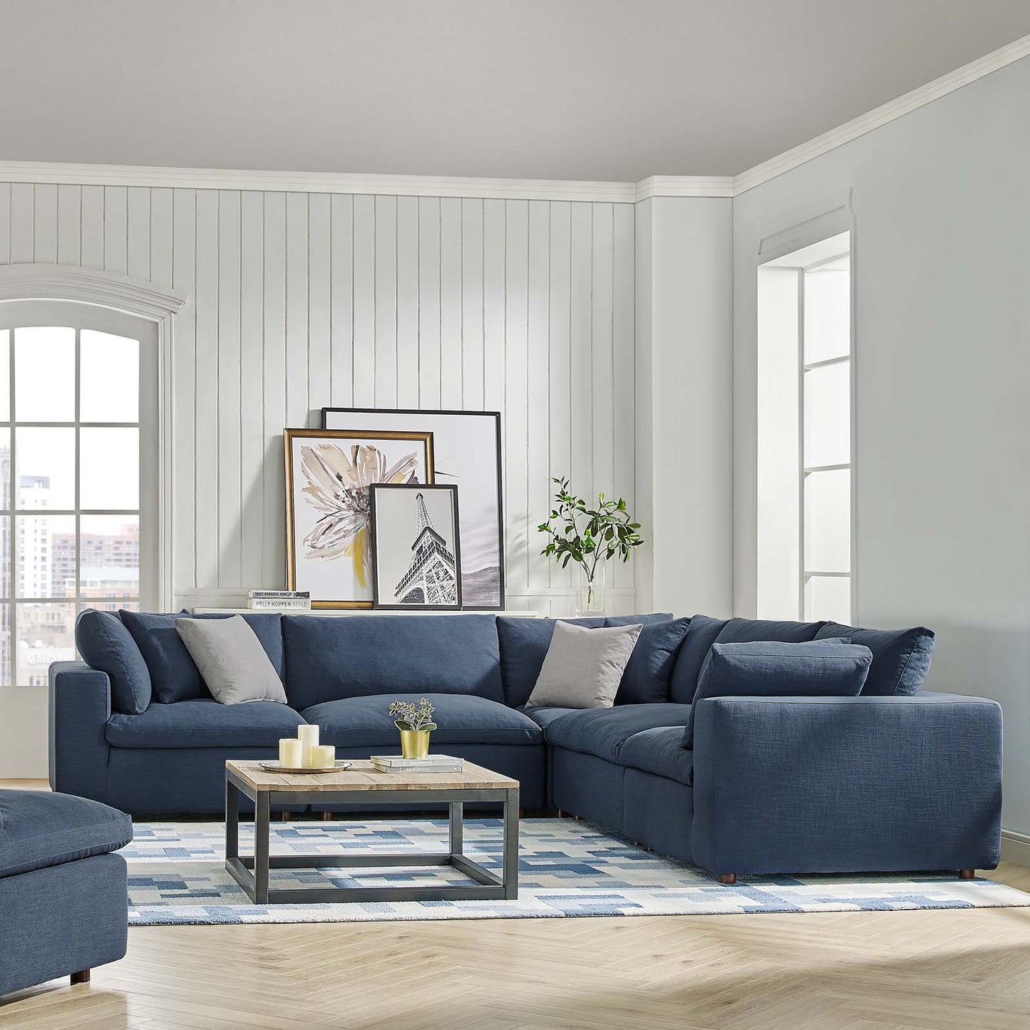 Modway Commix Down Filled Overstuffed 5 Piece Sectional Sofa Set - EEI-3359 | Sofa Set | Modishstore - 28