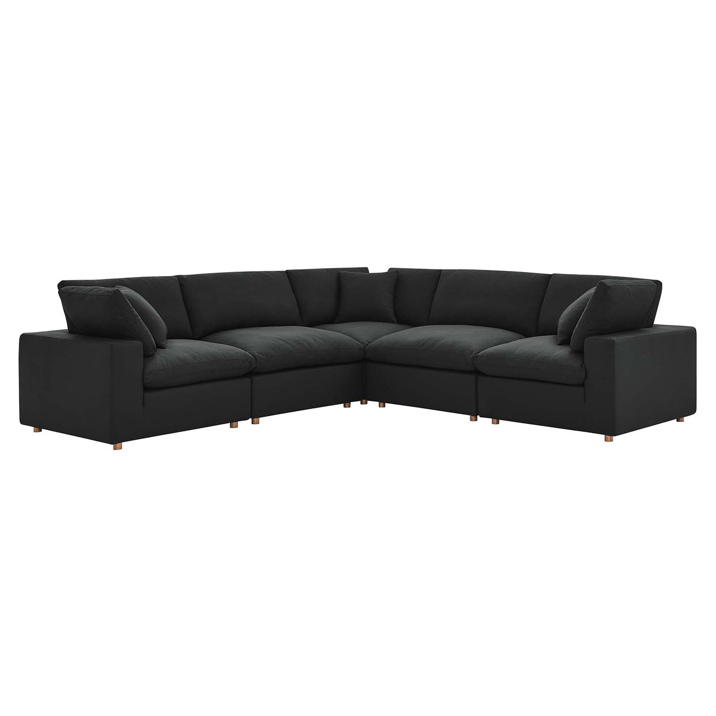 Modway Commix Down Filled Overstuffed 5 Piece Sectional Sofa Set | Sofas | Modishstore-50