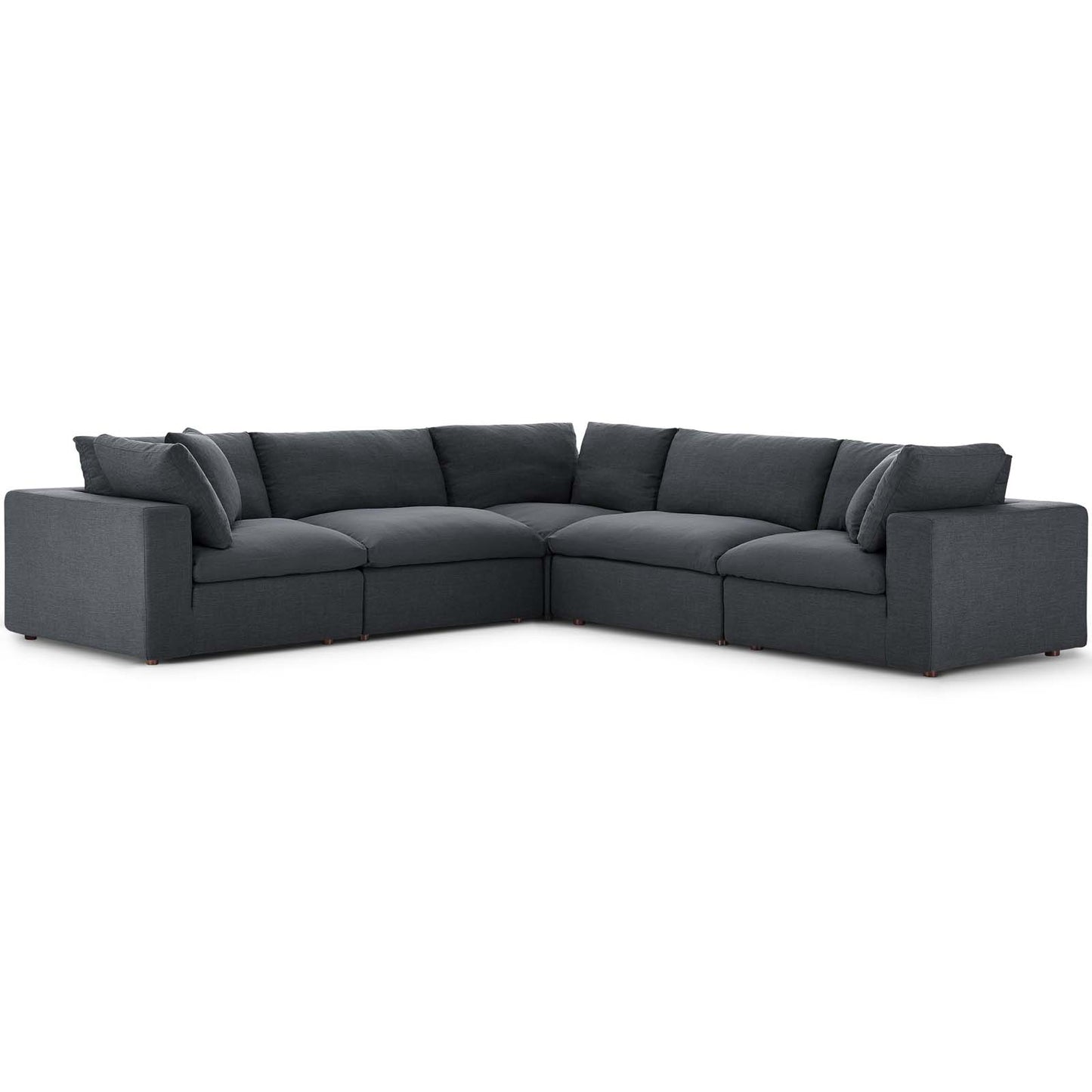 Modway Commix Down Filled Overstuffed 5 Piece Sectional Sofa Set - EEI-3359 | Sofa Set | Modishstore - 23