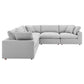 Modway Commix Down Filled Overstuffed 5 Piece Sectional Sofa Set | Sofas | Modishstore-62
