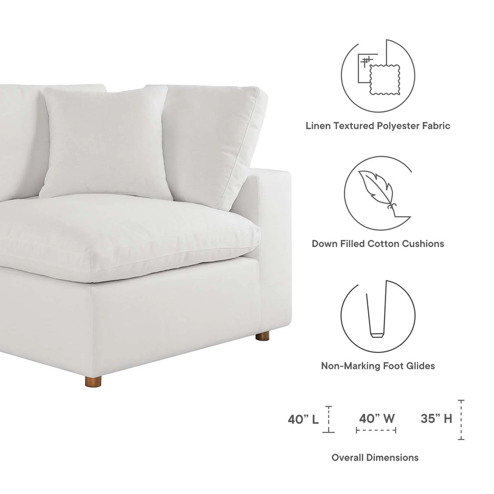 Modway Commix Down Filled Overstuffed 5 Piece Sectional Sofa Set - EEI-3359 | Sofa Set | Modishstore - 13
