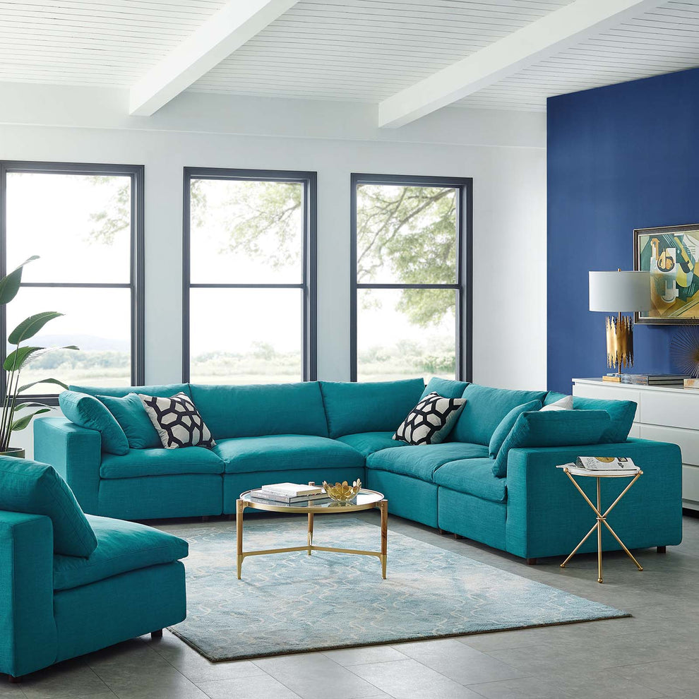 Modway Commix Down Filled Overstuffed 5 Piece Sectional Sofa Set - EEI-3359 | Sofa Set | Modishstore - 14