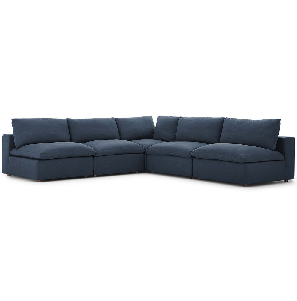 Modway's Modern Commix Down Filled Overstuffed 5 Piece Sectional Sofa Set - EEI-3360 | Sofa Set | Modishstore - 16