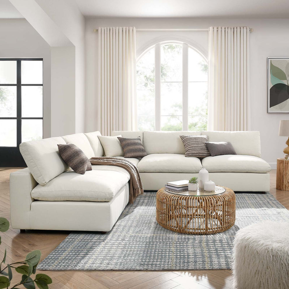 Modway's Modern Commix Down Filled Overstuffed 5 Piece Sectional Sofa Set - EEI-3360 | Sofa Set | Modishstore - 35