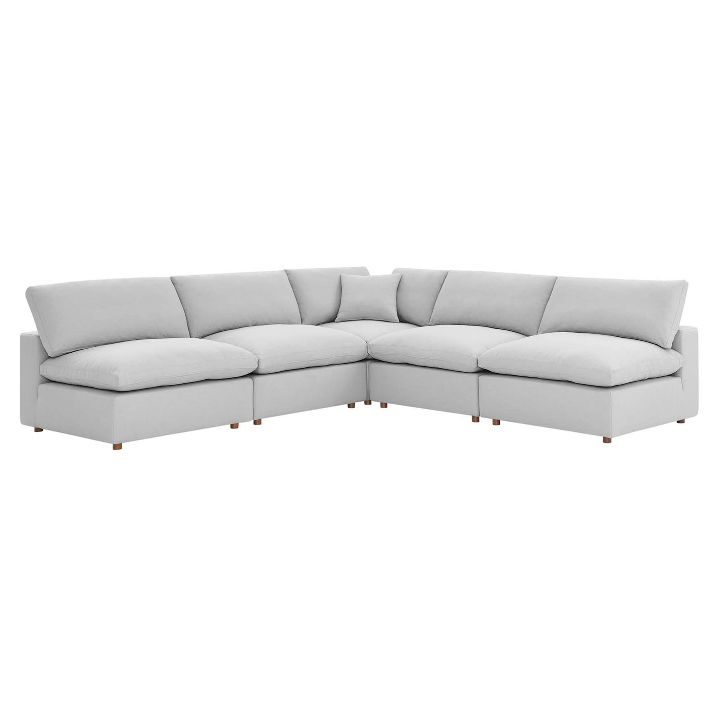 Modway's Modern Commix Down Filled Overstuffed 5 Piece Sectional Sofa Set | Sofas | Modishstore-65