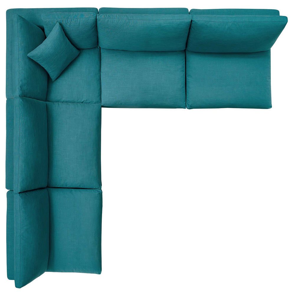 Modway's Modern Commix Down Filled Overstuffed 5 Piece Sectional Sofa Set - EEI-3360 | Sofa Set | Modishstore - 31