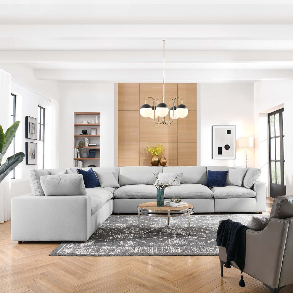 Commix Down Filled Overstuffed 6 Piece Sectional Sofa Set By Modway - EEI-3361 | Sectional | Modishstore - 15