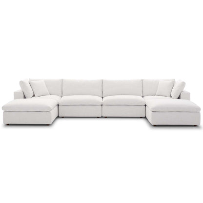 Commix Down Filled Overstuffed 6 Piece Sectional Sofa Set by Modway | Sofas | Modishstore-43