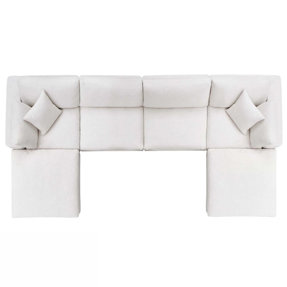 Commix Down Filled Overstuffed 6 Piece Sectional Sofa Set by Modway - EEI-3362 | Sofa Set | Modishstore - 3