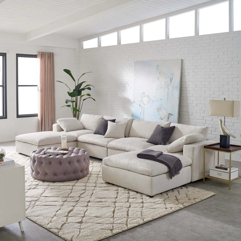 Commix Down Filled Overstuffed 6 Piece Sectional Sofa Set by Modway - EEI-3362 | Sofa Set | Modishstore - 1