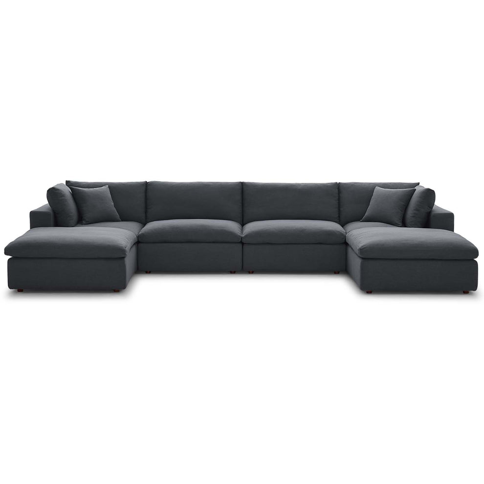 Commix Down Filled Overstuffed 6 Piece Sectional Sofa Set by Modway - EEI-3362 | Sofa Set | Modishstore - 21