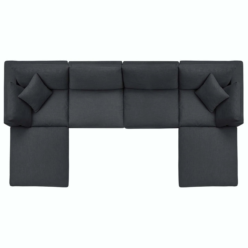 Commix Down Filled Overstuffed 6 Piece Sectional Sofa Set by Modway - EEI-3362 | Sofa Set | Modishstore - 19