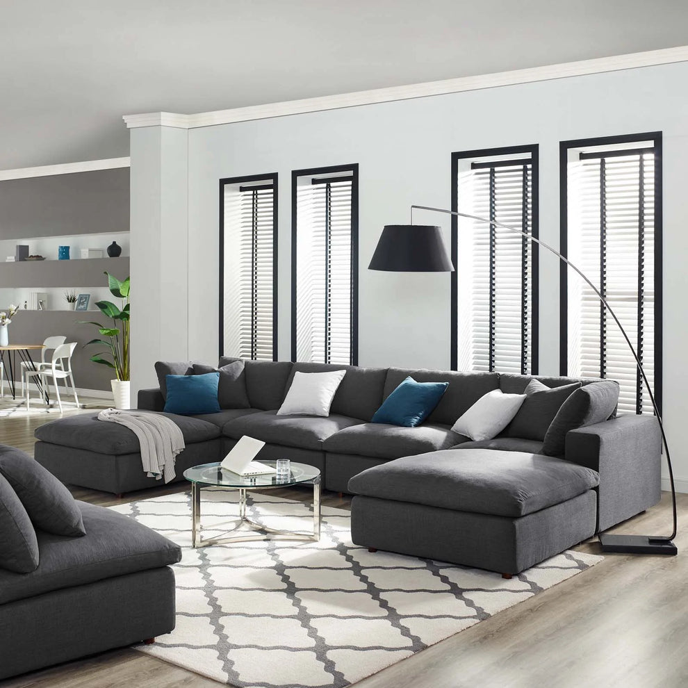 Commix Down Filled Overstuffed 6 Piece Sectional Sofa Set by Modway - EEI-3362 | Sofa Set | Modishstore - 20