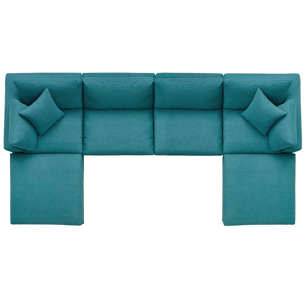 Commix Down Filled Overstuffed 6 Piece Sectional Sofa Set by Modway - EEI-3362 | Sofa Set | Modishstore - 16