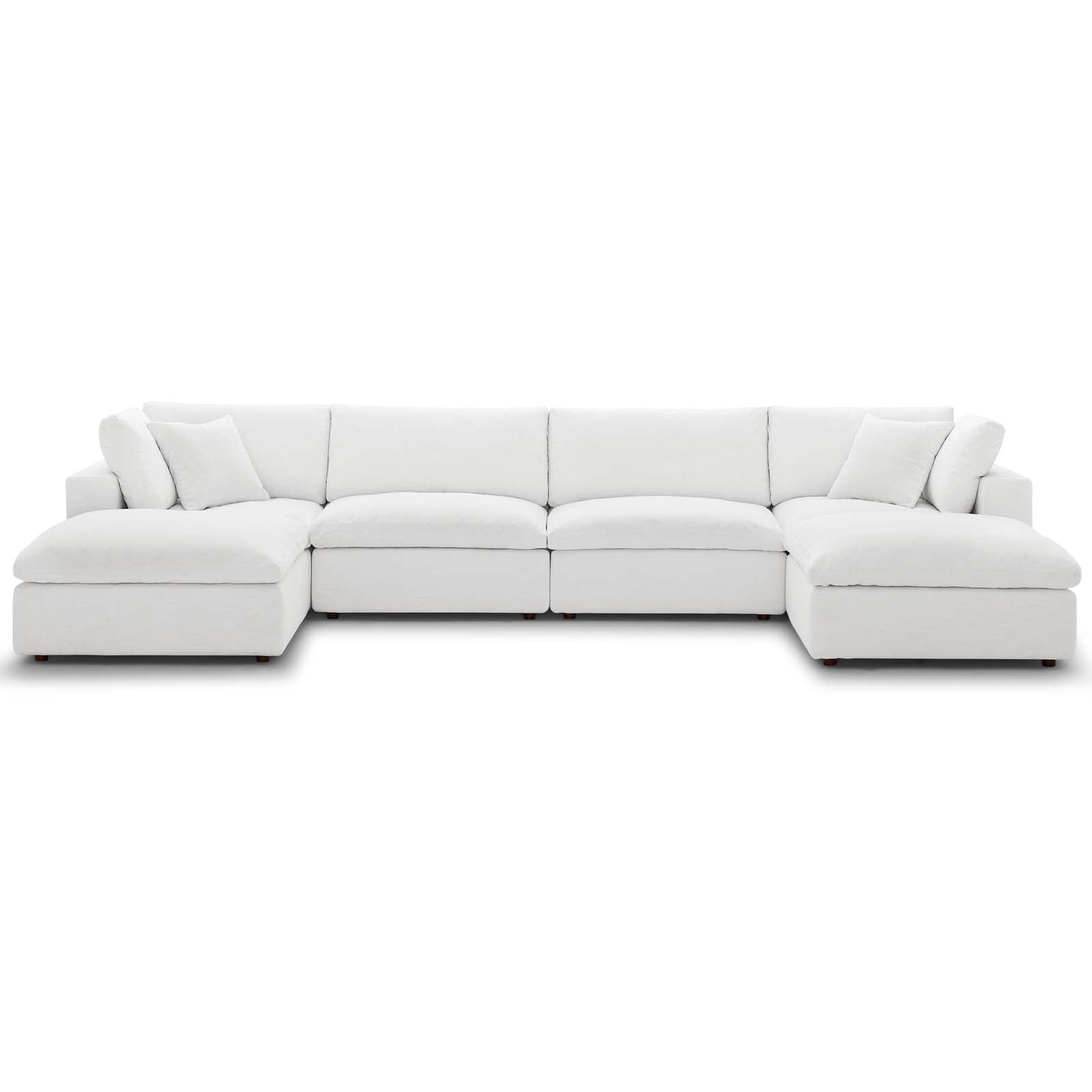 Commix Down Filled Overstuffed 6 Piece Sectional Sofa Set by Modway | Sofas | Modishstore