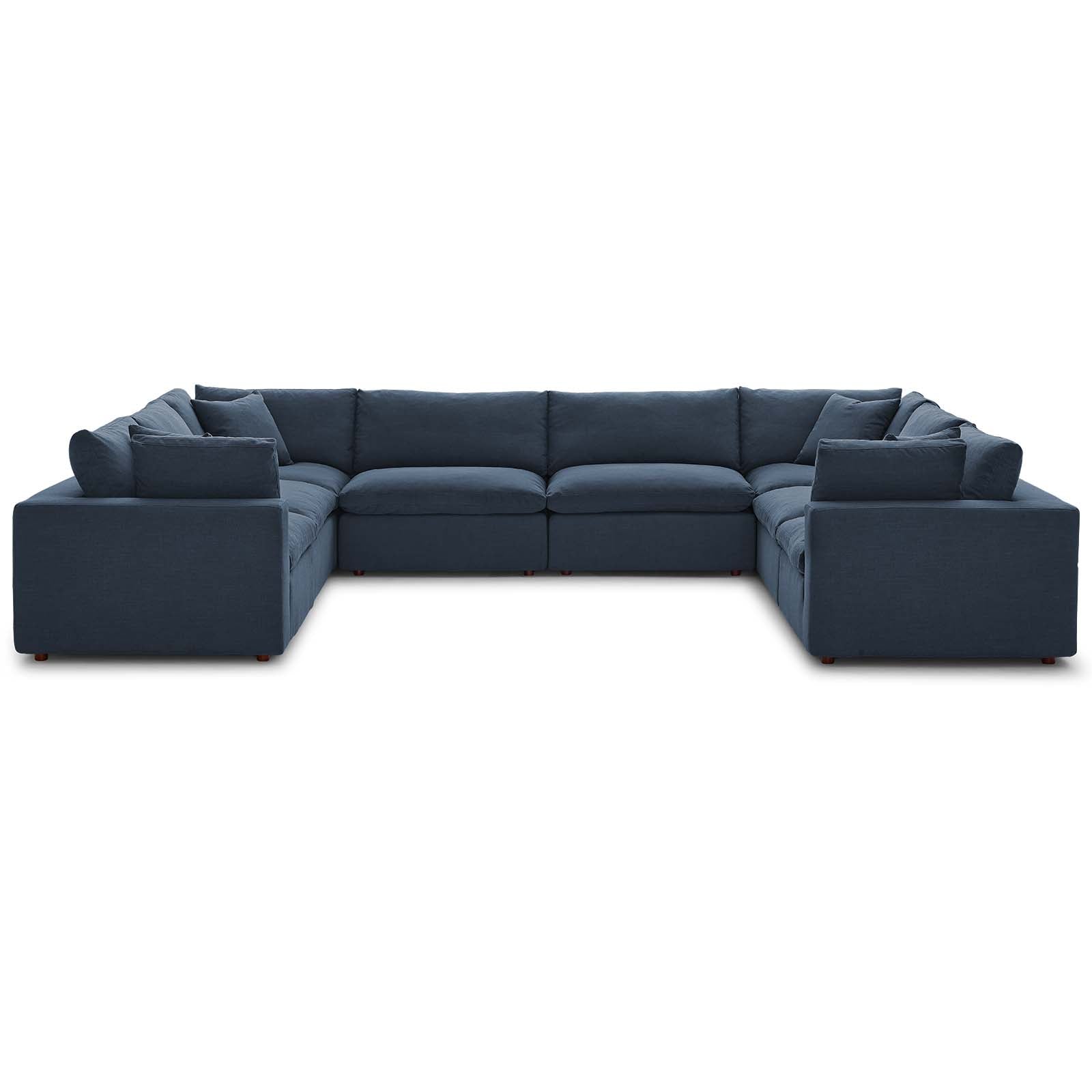 Modway Commix Down Filled Overstuffed 8 Piece Sectional Sofa Set | Sofas | Modishstore-14