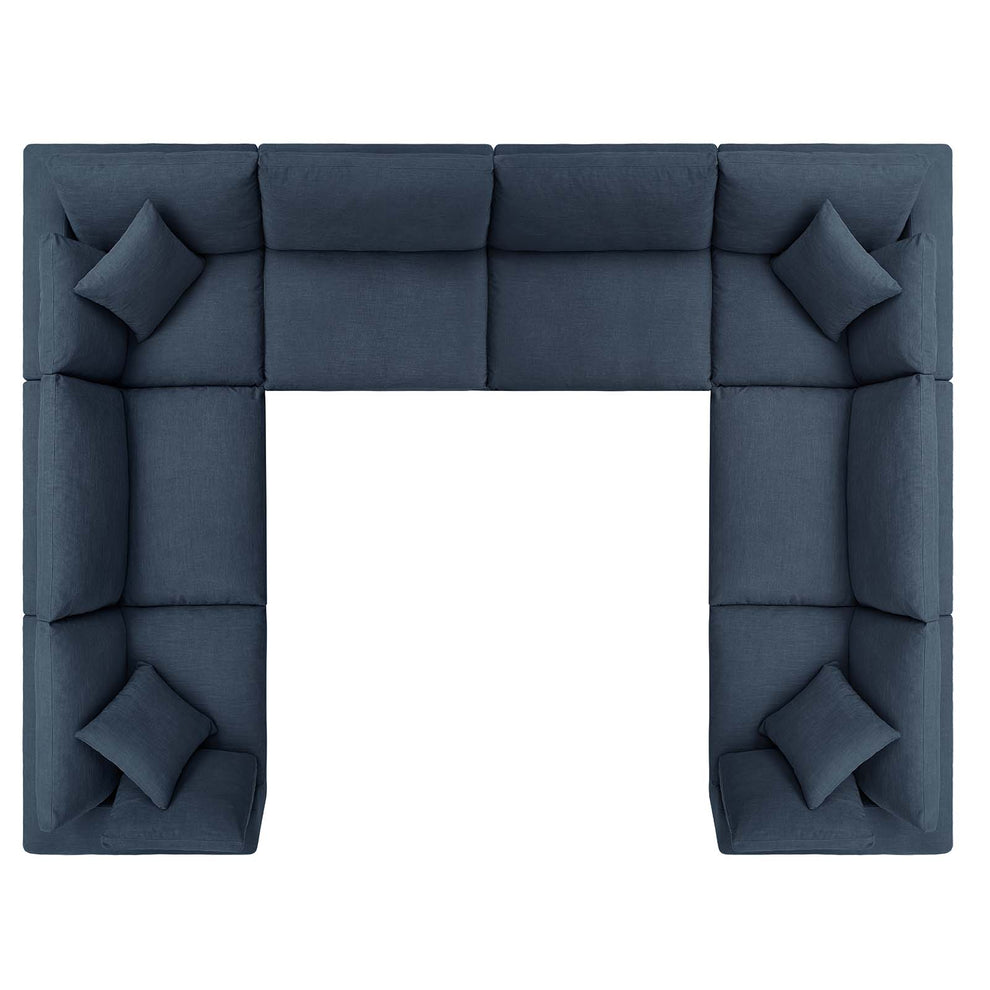 Modway Commix Down Filled Overstuffed 8 Piece Sectional Sofa Set - EEI-3363 | Sofa Set | Modishstore - 8