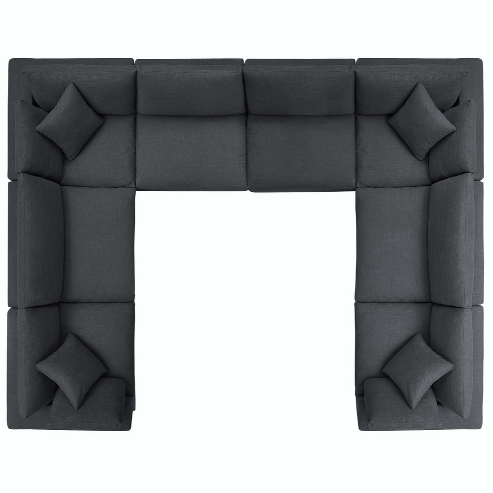 Modway Commix Down Filled Overstuffed 8 Piece Sectional Sofa Set - EEI-3363 | Sofa Set | Modishstore - 16