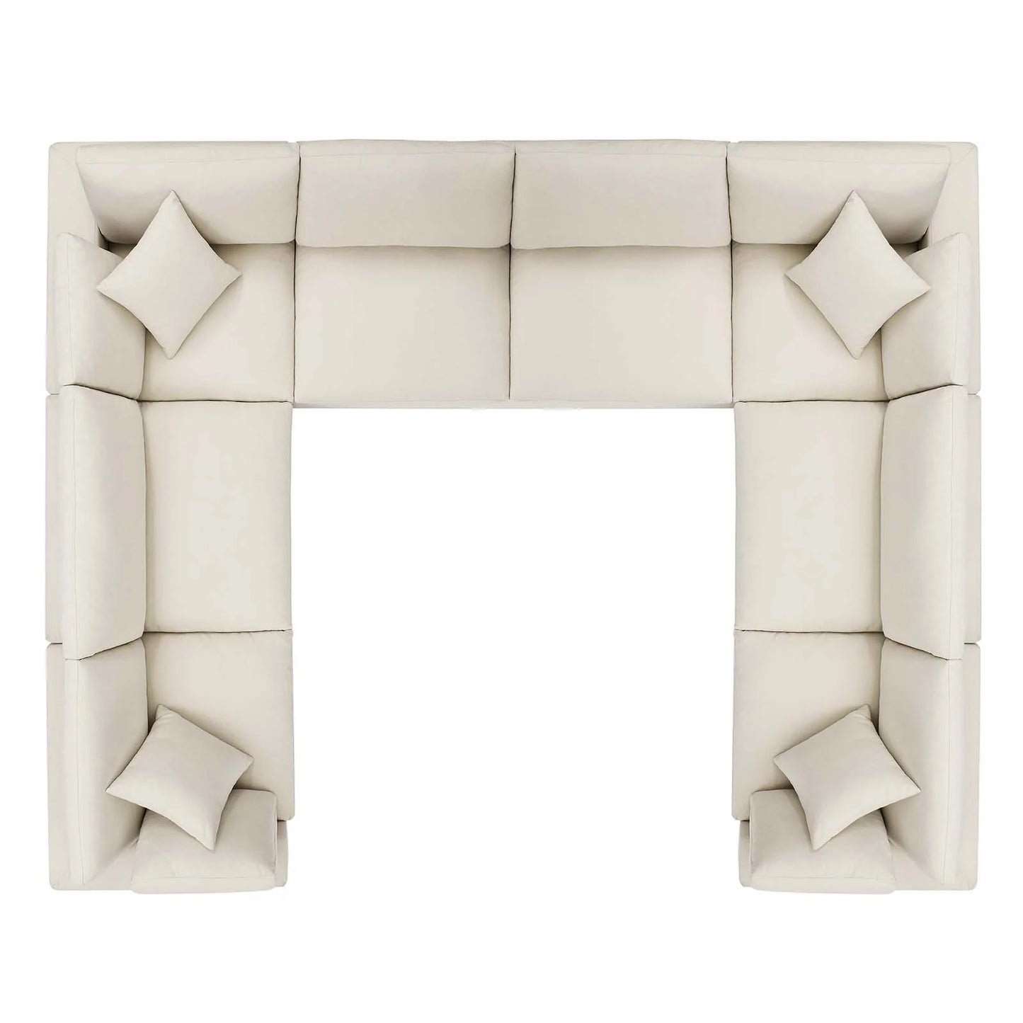 Modway Commix Down Filled Overstuffed 8 Piece Sectional Sofa Set - EEI-3363 | Sofa Set | Modishstore - 59