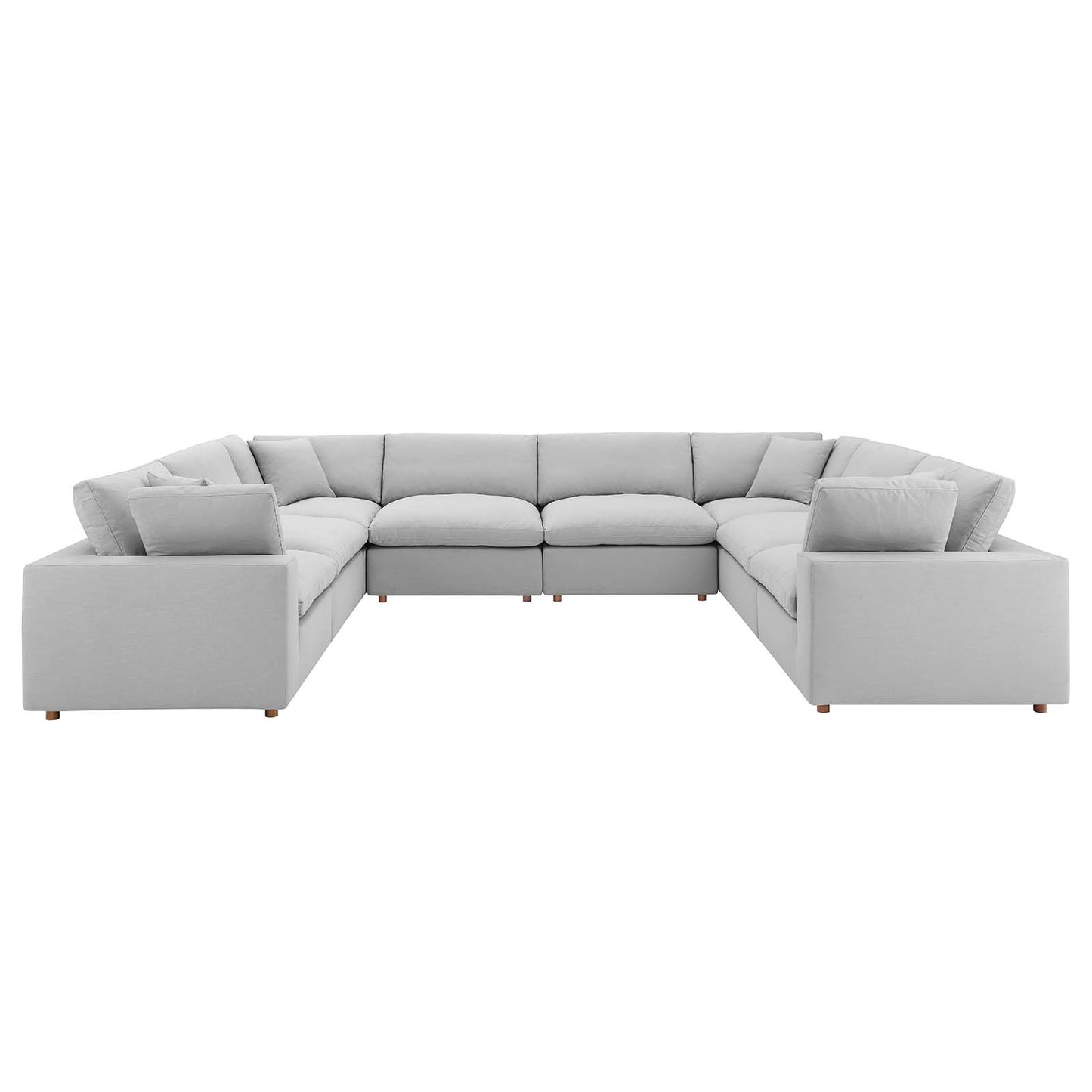Modway Commix Down Filled Overstuffed 8 Piece Sectional Sofa Set | Sofas | Modishstore-43