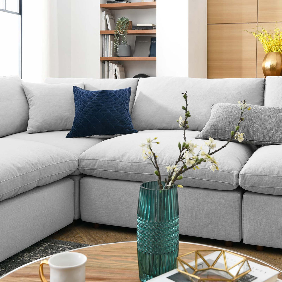 Modway Commix Down Filled Overstuffed 8 Piece Sectional Sofa Set - EEI-3363 | Sofa Set | Modishstore - 38