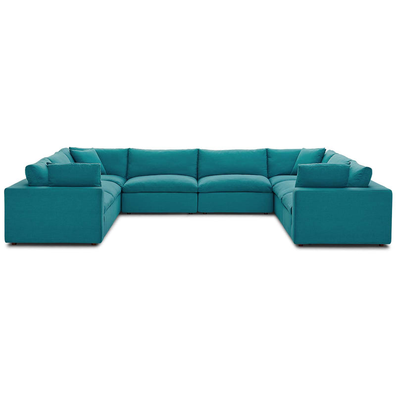 Modway Commix Down Filled Overstuffed 8 Piece Sectional Sofa Set | Sofas | Modishstore-29