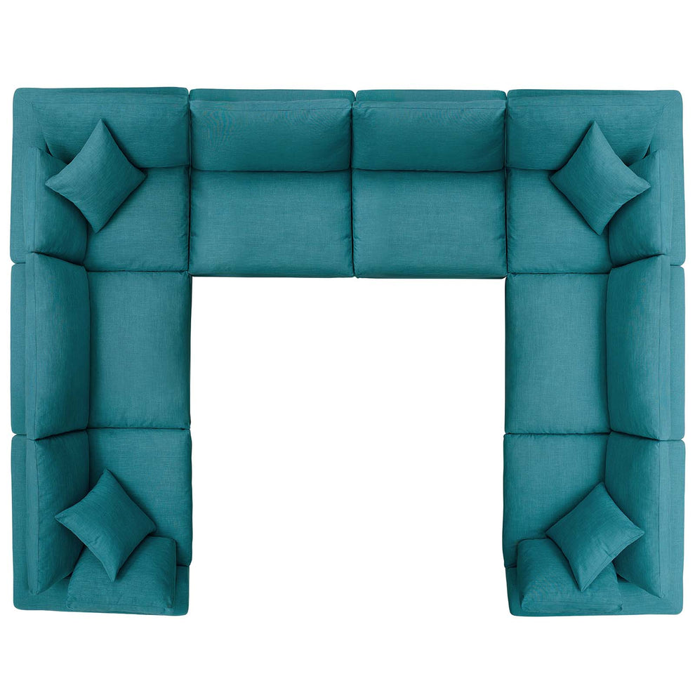 Modway Commix Down Filled Overstuffed 8 Piece Sectional Sofa Set - EEI-3363 | Sofa Set | Modishstore - 21
