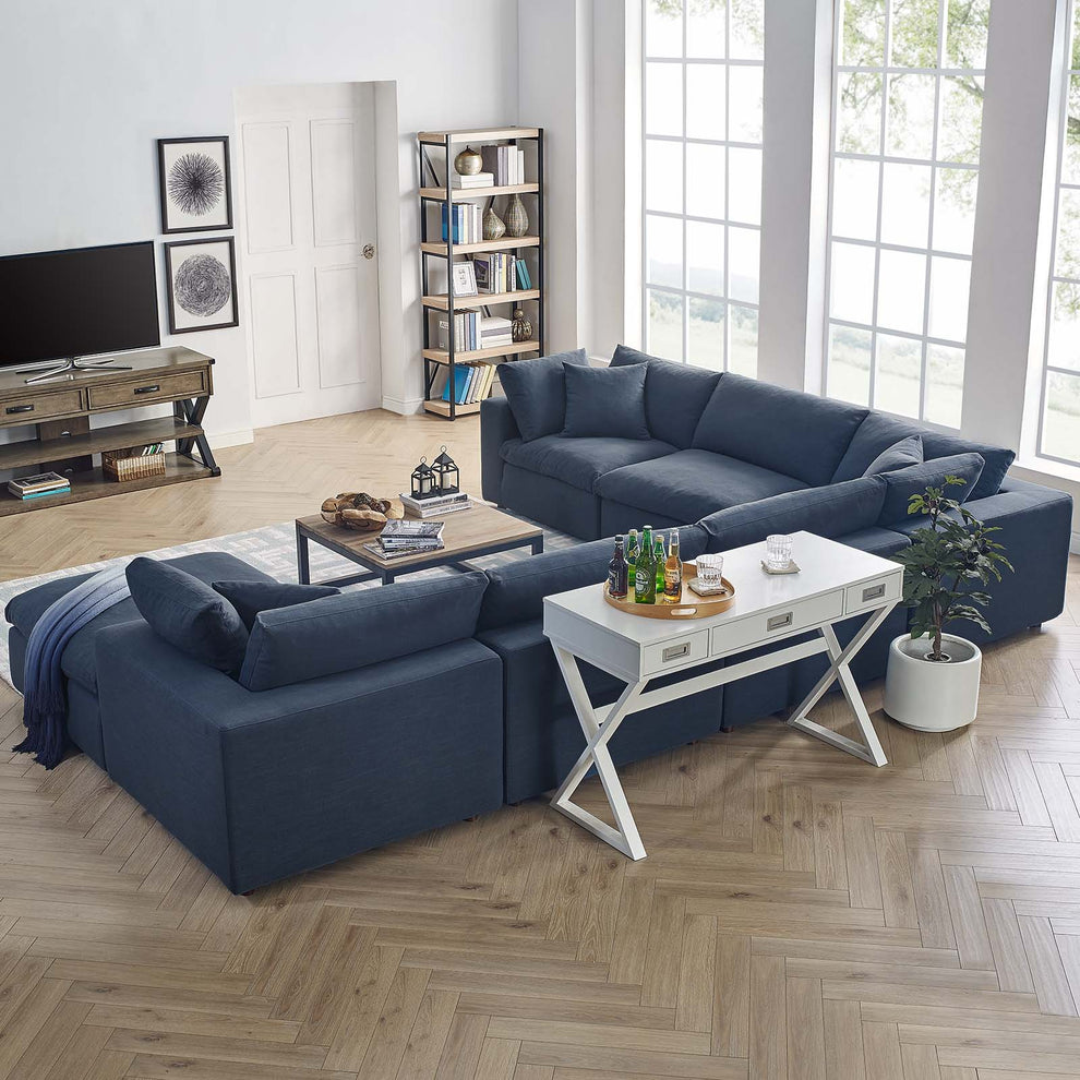 Modway Commix Down Filled Overstuffed 7 Piece Sectional Sofa Set - EEI-3364 | Sofa Set | Modishstore - 39