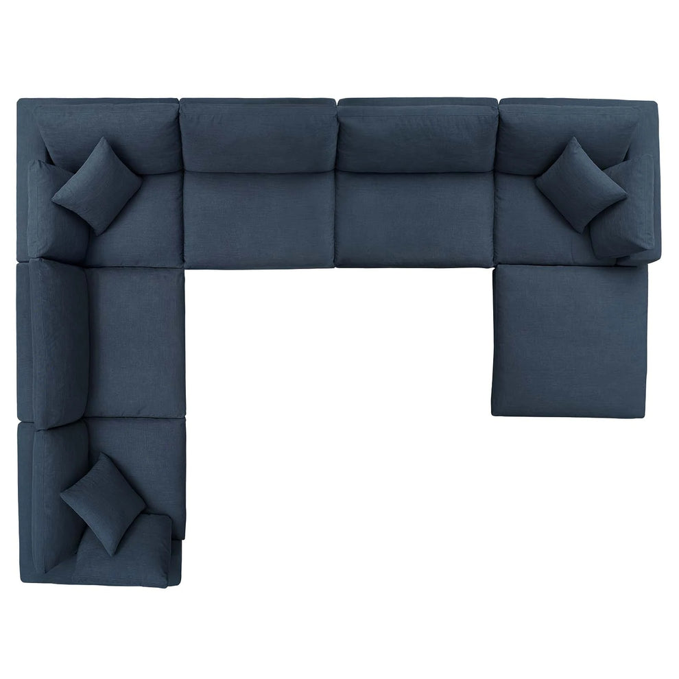 Modway Commix Down Filled Overstuffed 7 Piece Sectional Sofa Set - EEI-3364 | Sofa Set | Modishstore - 48