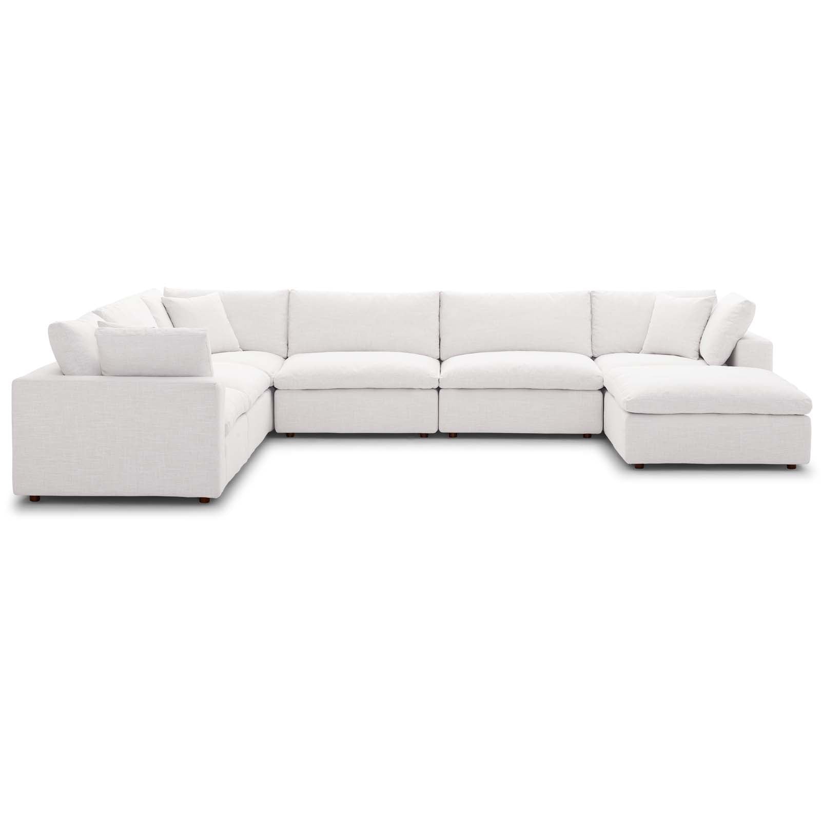 Modway Commix Down Filled Overstuffed 7 Piece Sectional Sofa Set | Sofas | Modishstore-44