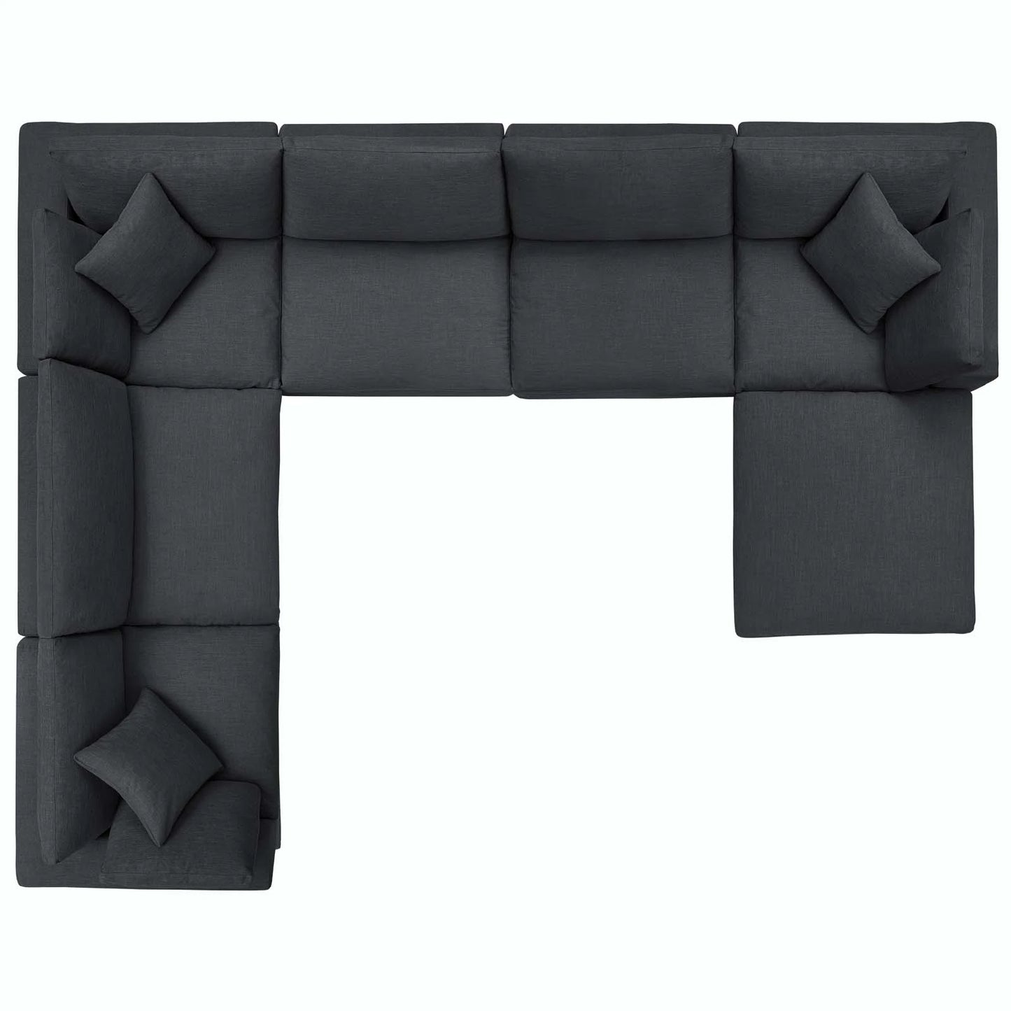 Modway Commix Down Filled Overstuffed 7 Piece Sectional Sofa Set - EEI-3364 | Sofa Set | Modishstore - 23