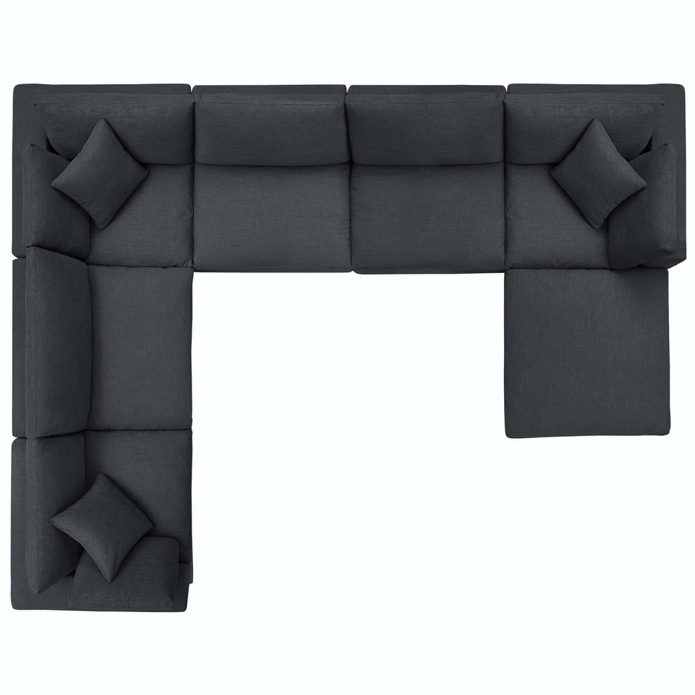 Modway Commix Down Filled Overstuffed 7 Piece Sectional Sofa Set - EEI-3364 | Sofa Set | Modishstore - 23