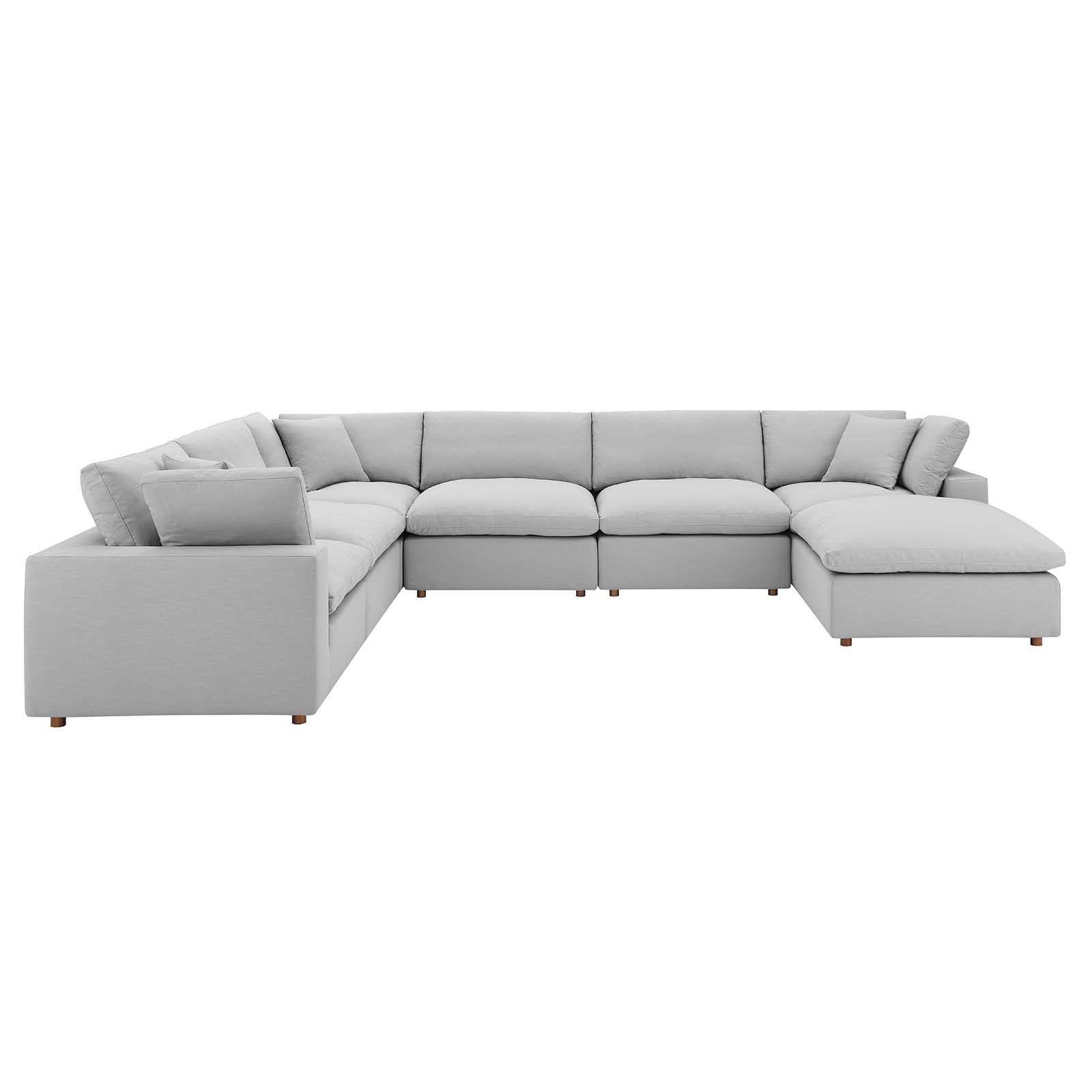 Modway Commix Down Filled Overstuffed 7 Piece Sectional Sofa Set | Sofas | Modishstore-63