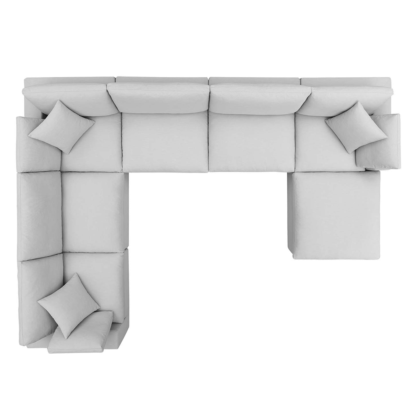 Modway Commix Down Filled Overstuffed 7 Piece Sectional Sofa Set - EEI-3364 | Sofa Set | Modishstore - 62