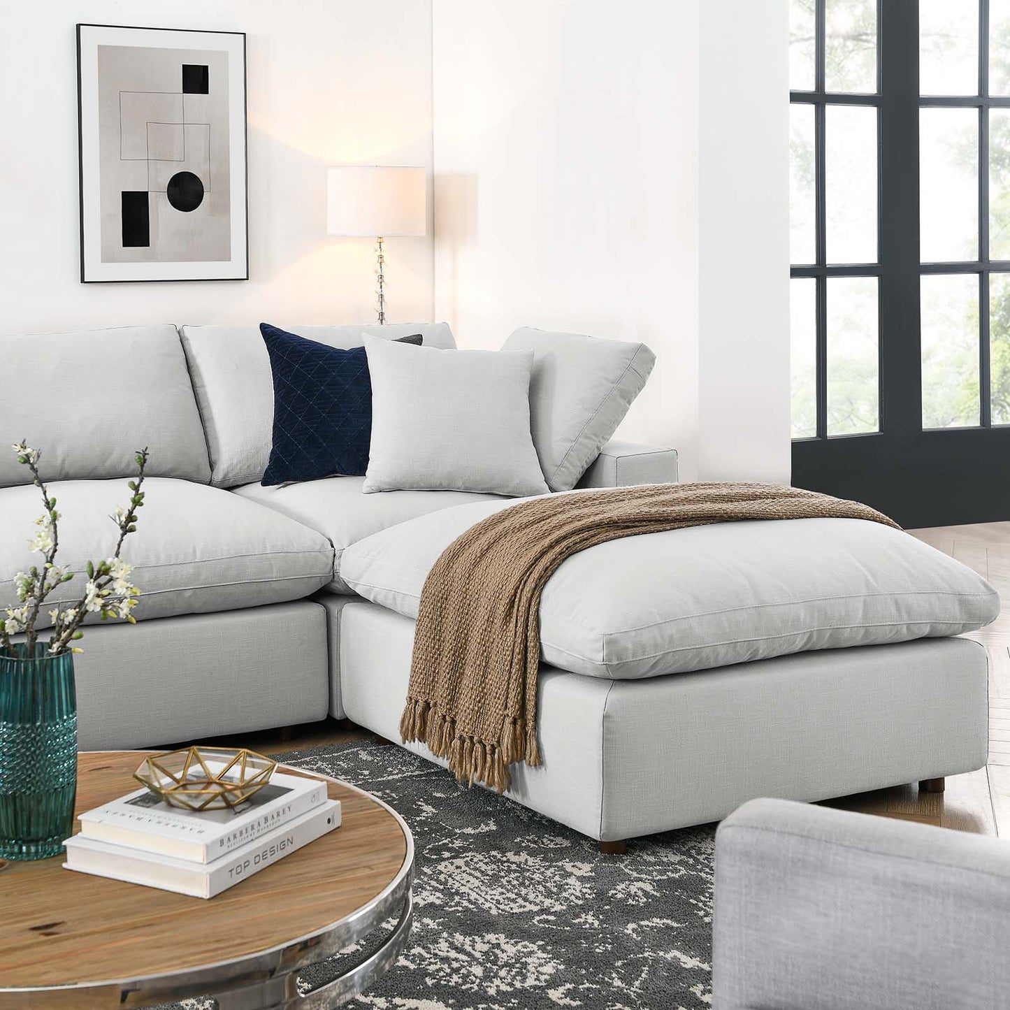 Modway Commix Down Filled Overstuffed 7 Piece Sectional Sofa Set - EEI-3364 | Sofa Set | Modishstore - 61