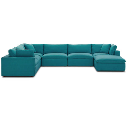 Modway Commix Down Filled Overstuffed 7 Piece Sectional Sofa Set | Sofas | Modishstore-42