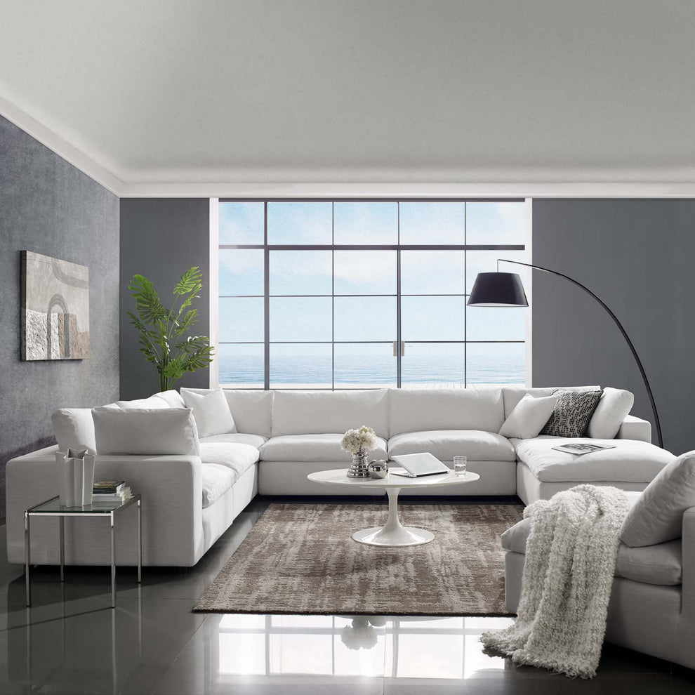 Modway Commix Down Filled Overstuffed 7 Piece Sectional Sofa Set - EEI-3364 | Sofa Set | Modishstore - 10