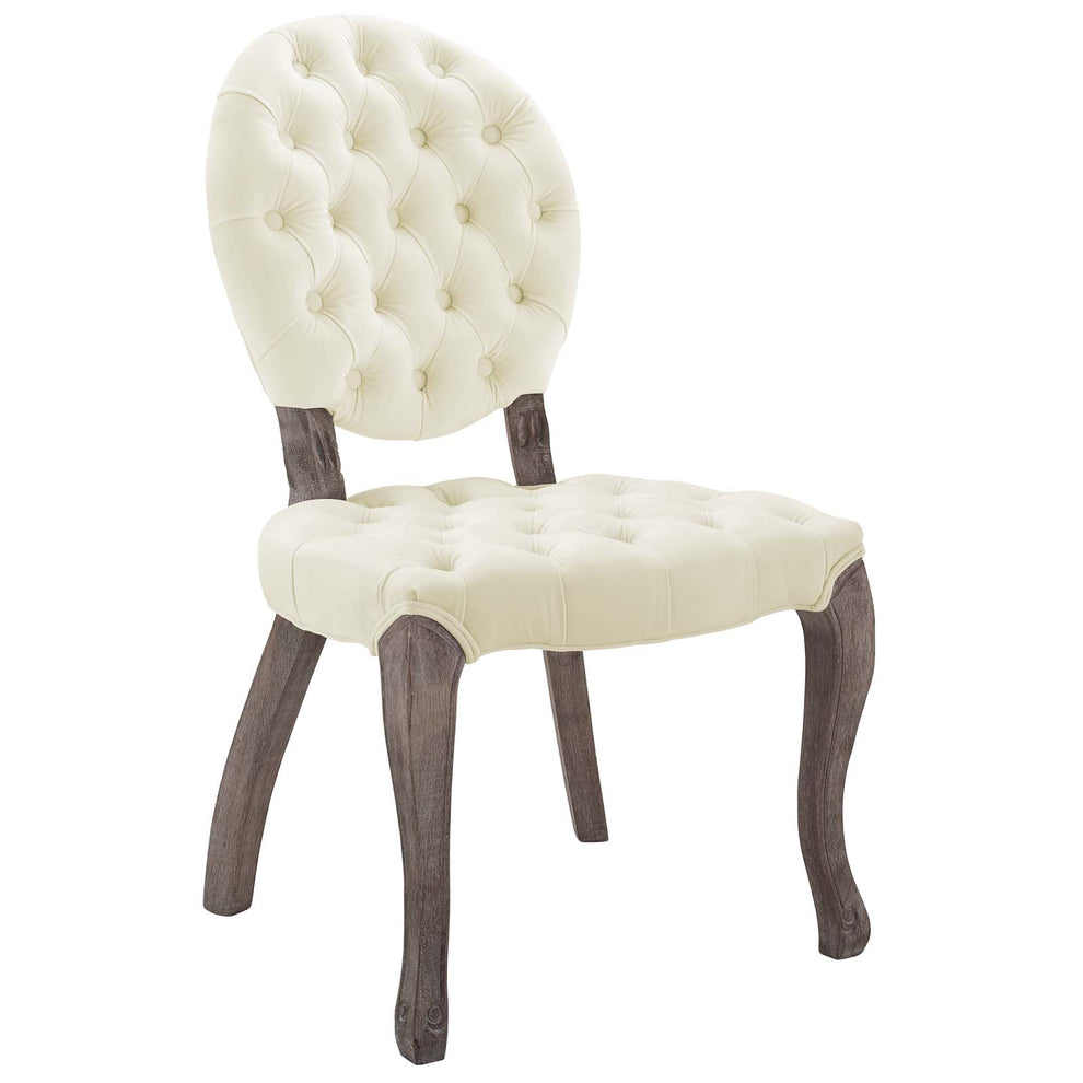 Modway Exhibit French Vintage Dining Performance Velvet Side Chair - EEI-3365 | Dining Chairs | Modishstore - 7