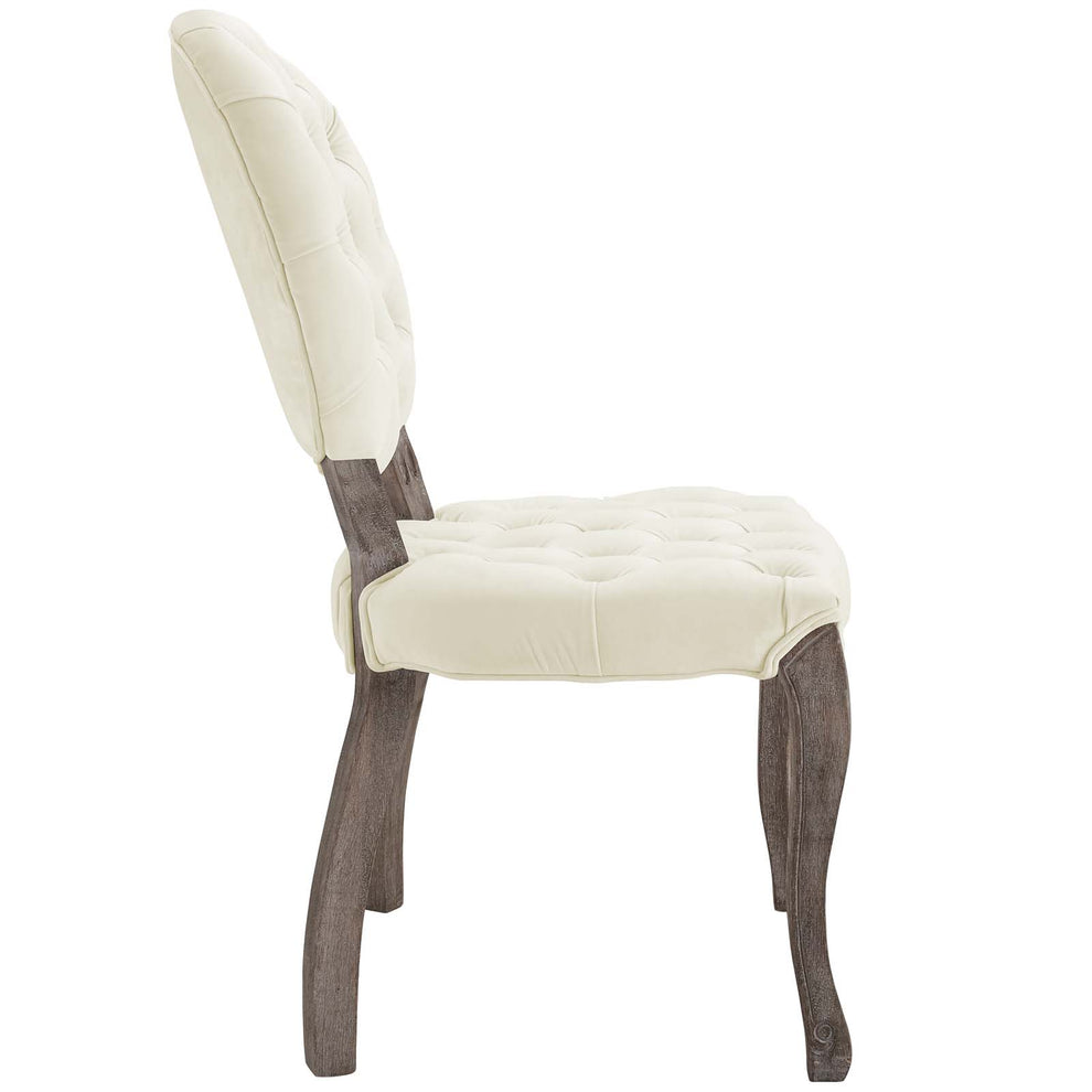 Modway Exhibit French Vintage Dining Performance Velvet Side Chair - EEI-3365 | Dining Chairs | Modishstore - 9