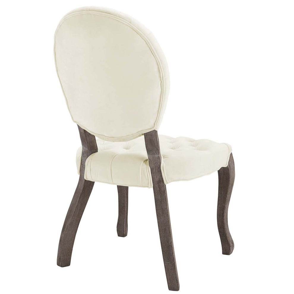 Modway Exhibit French Vintage Dining Performance Velvet Side Chair - EEI-3365 | Dining Chairs | Modishstore - 10