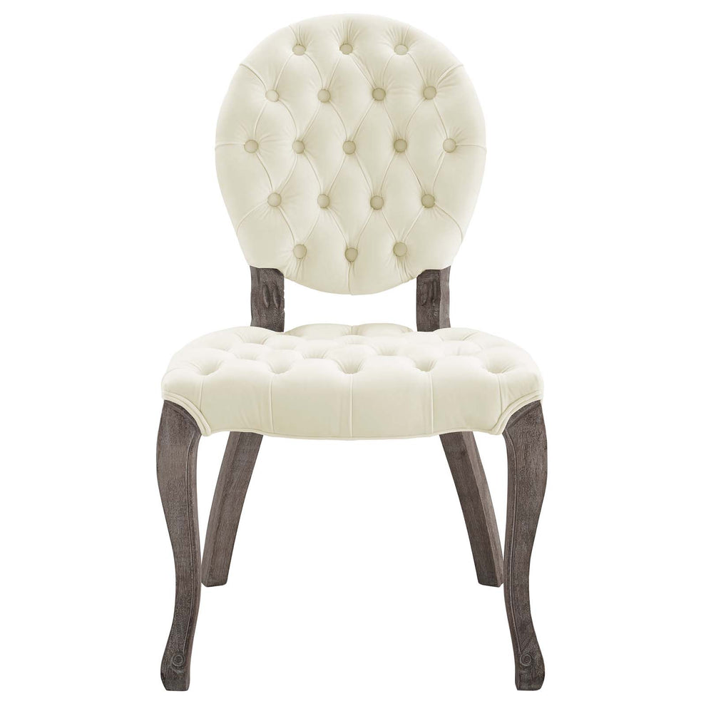Modway Exhibit French Vintage Dining Performance Velvet Side Chair - EEI-3365 | Dining Chairs | Modishstore - 8