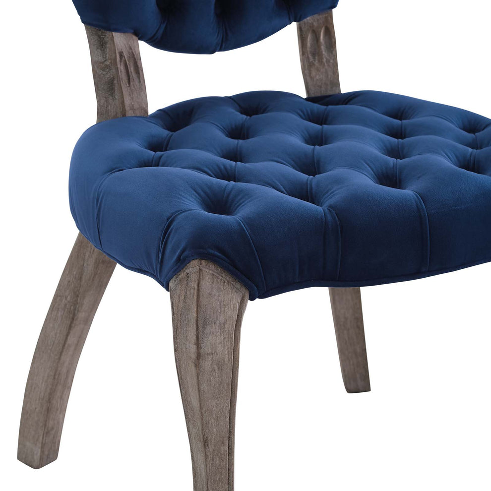 Modway Exhibit French Vintage Dining Performance Velvet Side Chair - EEI-3365 | Dining Chairs | Modishstore - 6