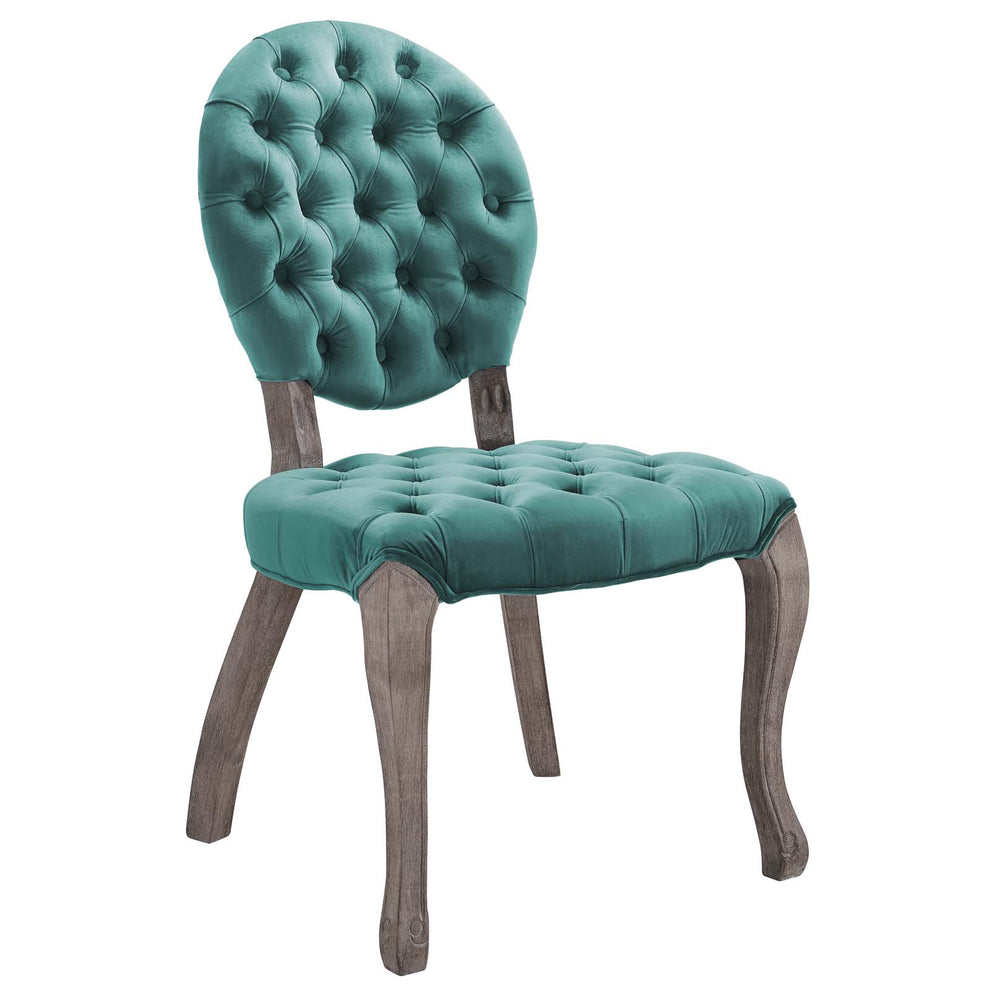 Modway Exhibit French Vintage Dining Performance Velvet Side Chair - EEI-3365 | Dining Chairs | Modishstore - 14