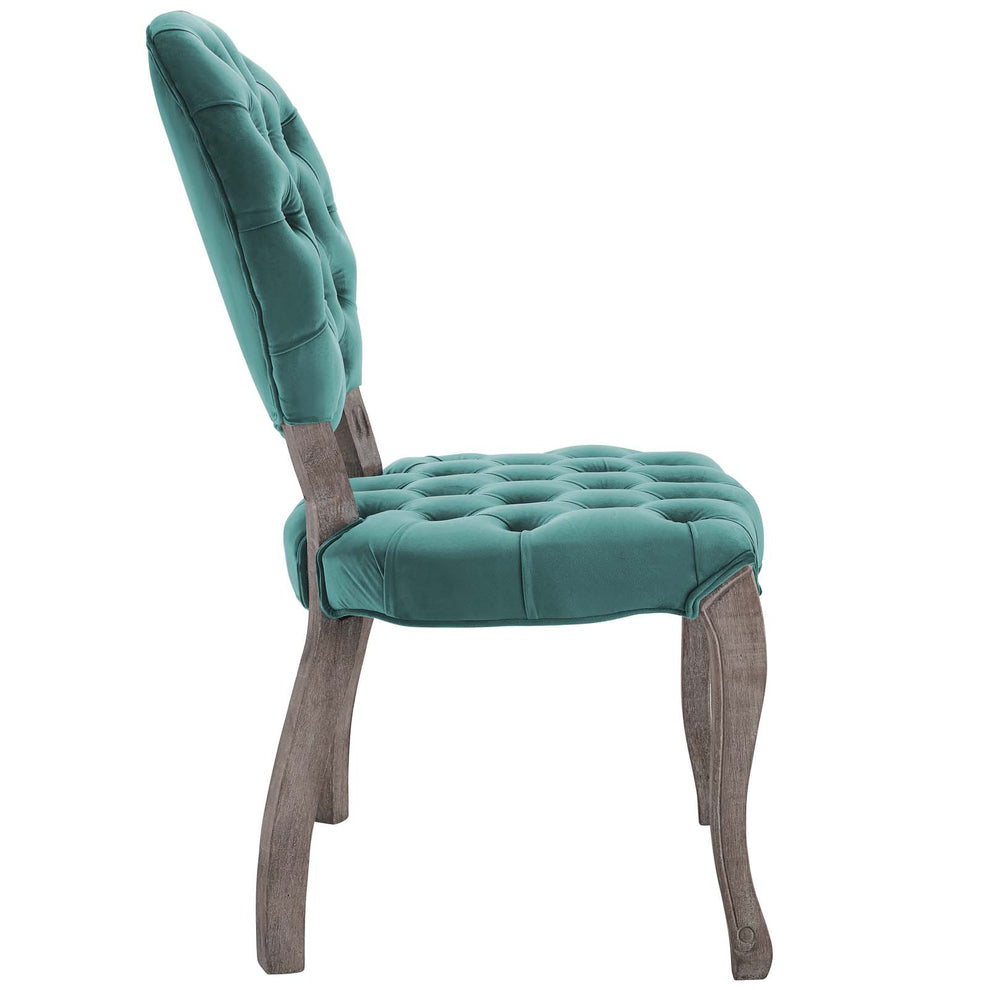 Modway Exhibit French Vintage Dining Performance Velvet Side Chair - EEI-3365 | Dining Chairs | Modishstore - 12