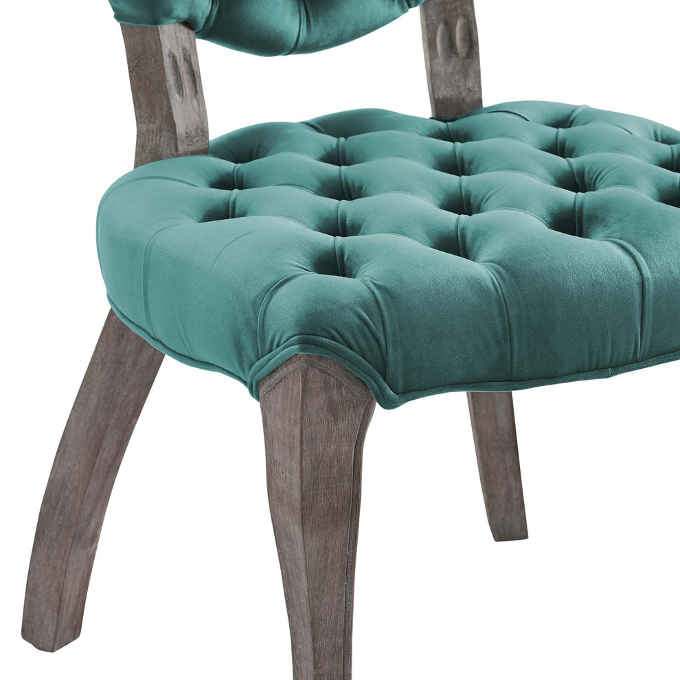 Modway Exhibit French Vintage Dining Performance Velvet Side Chair - EEI-3365 | Dining Chairs | Modishstore - 5