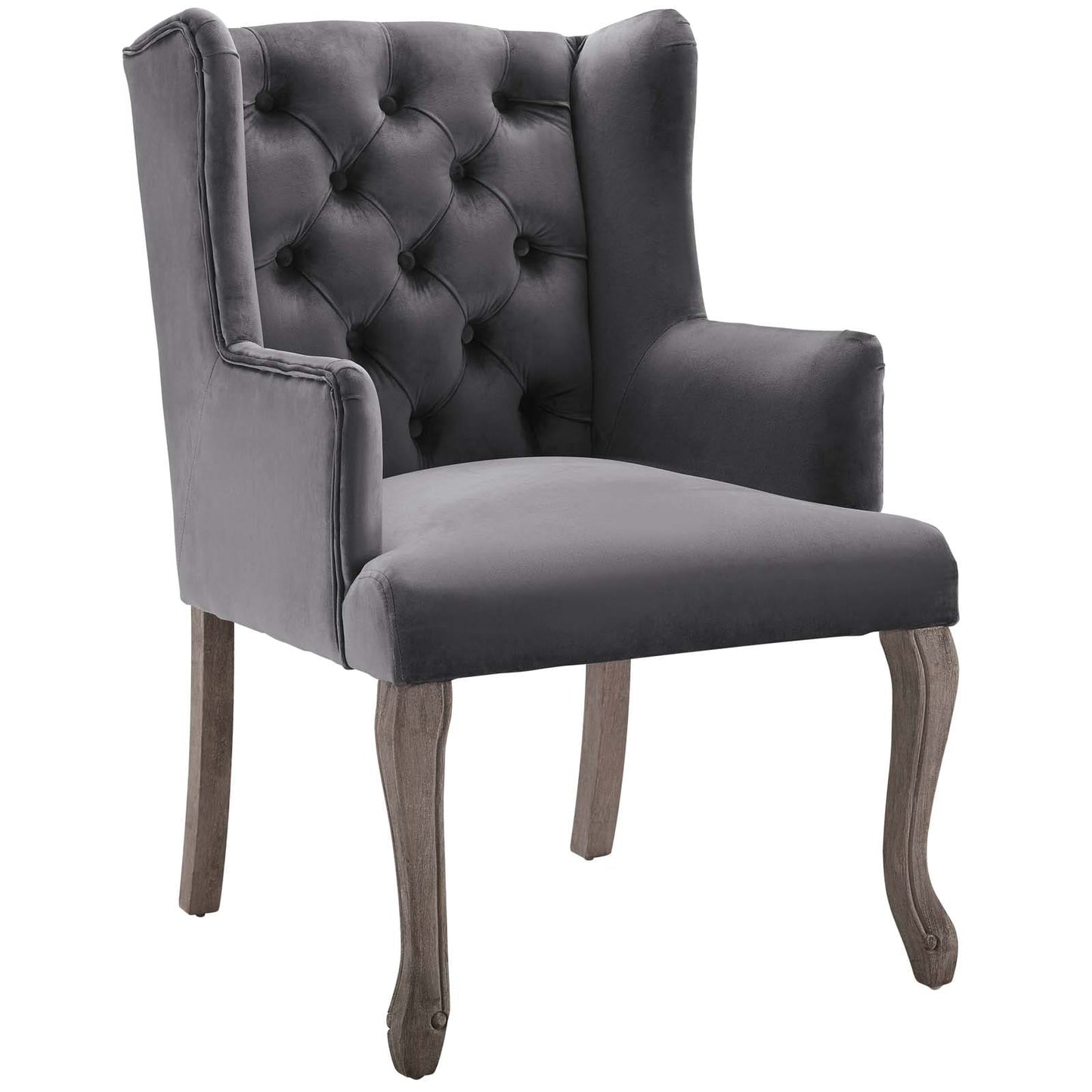 Modway Realm French Vintage Dining Performance Velvet Armchair - EEI-3366 | Armchairs | Modishstore - 2