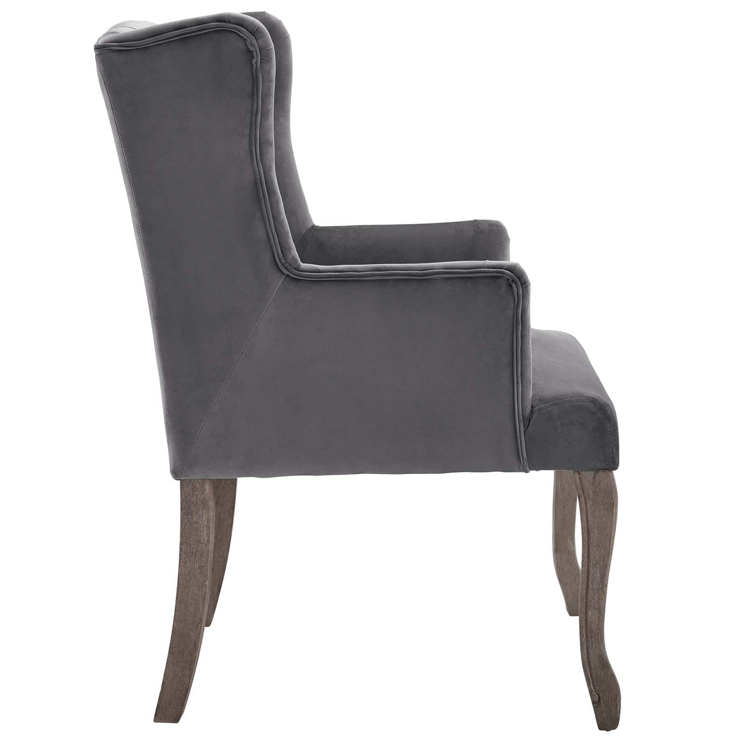 Modway Realm French Vintage Dining Performance Velvet Armchair - EEI-3366 | Armchairs | Modishstore - 3