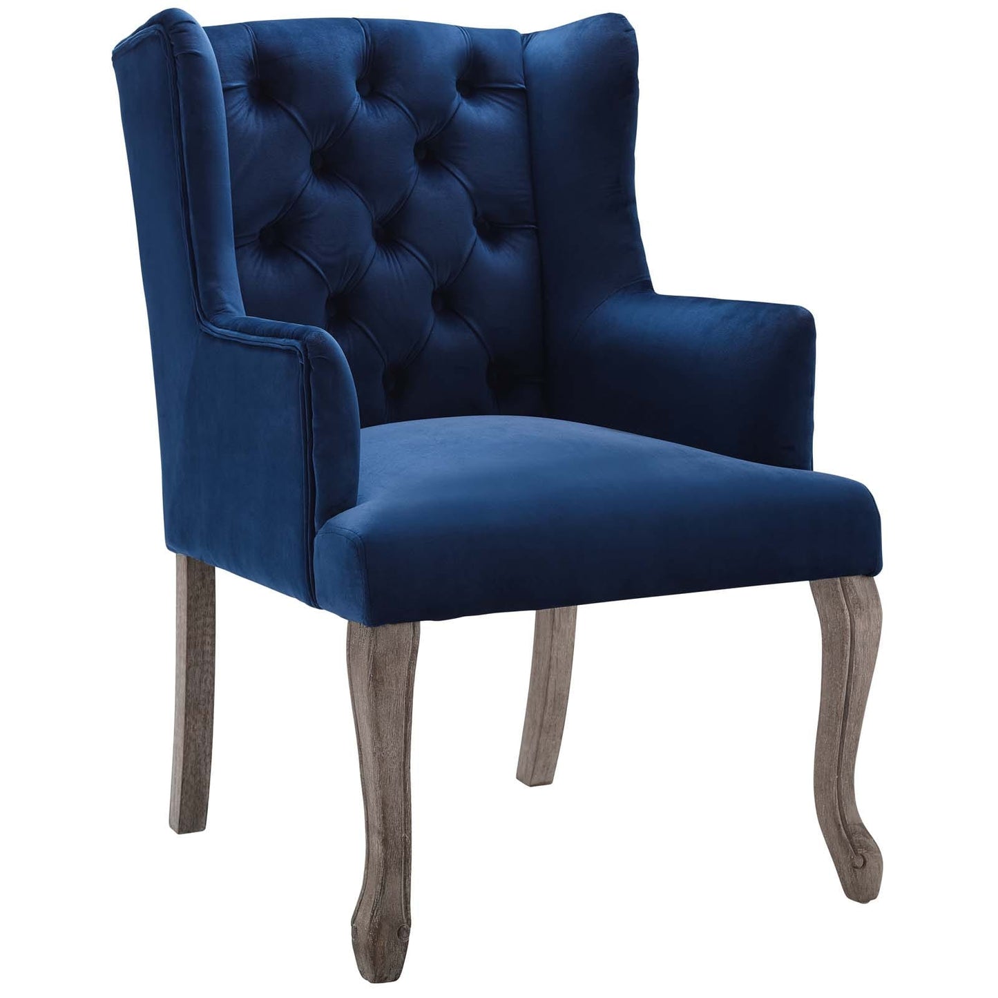 Modway Realm French Vintage Dining Performance Velvet Armchair - EEI-3366 | Armchairs | Modishstore - 8