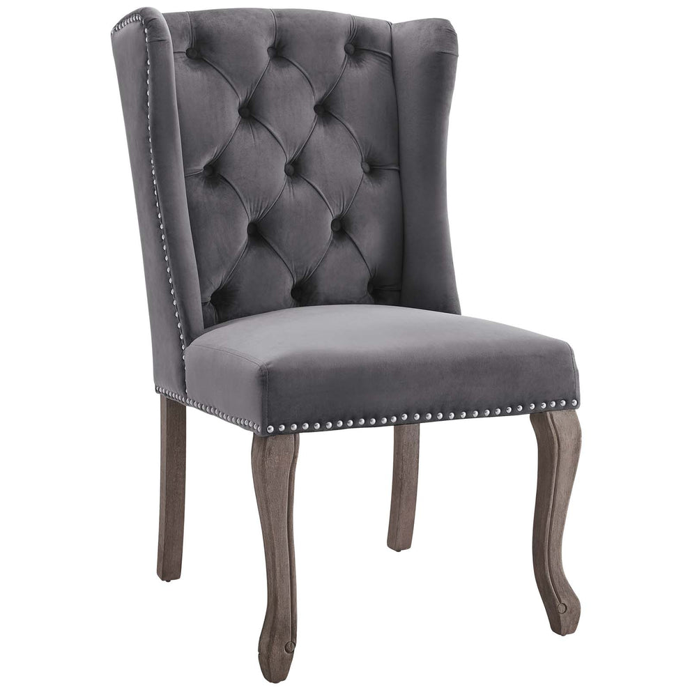 Modway Apprise French Vintage Dining Performance Velvet Side Chair - EEI-3367 | Dining Chairs | Modishstore - 6
